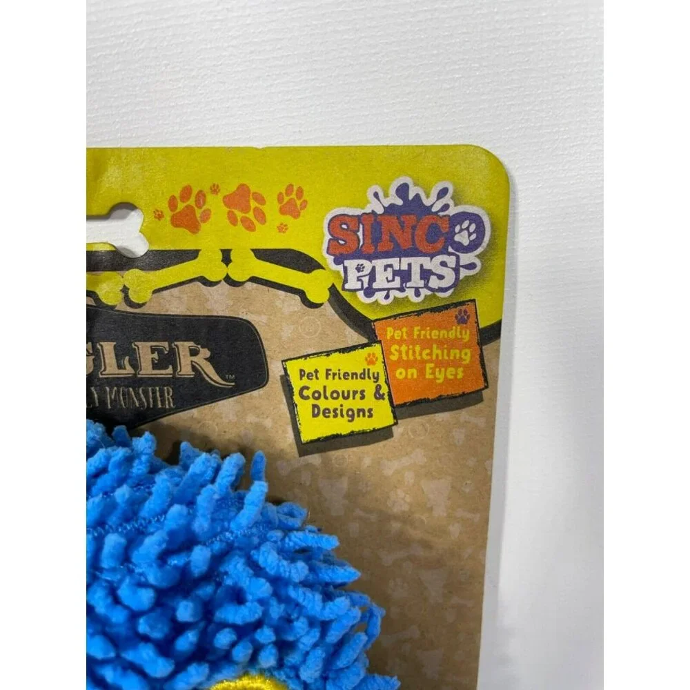 Fuggler Funny Ugly Monsters OOGA BOOGAH Dog Toy Crinkle & Squeak Blue